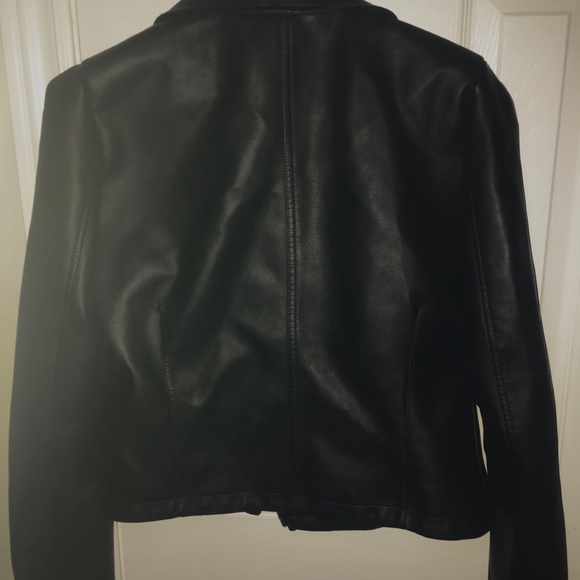 Dynamite Black Faux Leather Jacket. - Picture 2 of 3